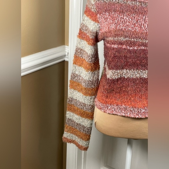 Free People My Girl Turtleneck Sunburst Combo Top Sweater Size Medium - Picture 14 of 14